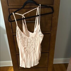 Astr Pink Asymmetrical Embellished Camisole